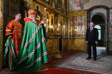 Слово после молебна в Благовещенском соборе Кремля по случаю вступления в должность президента России Владимира Путина